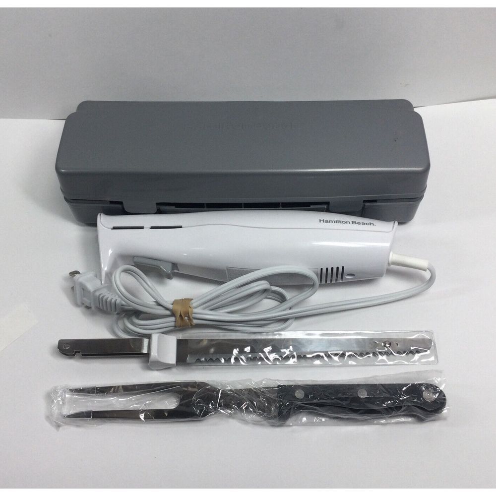 Hamilton Beach Electric Knife with Case - White Carving‎ Knife 74250R